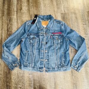 Levis Original Trucker Denim Jean Jacket Women’s Size Large